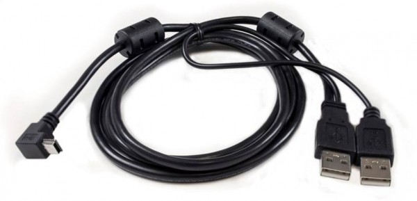 L shaped Cable with two  (2.0) USB inputs for  Replacement Cable 